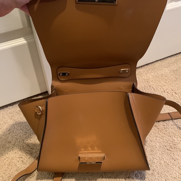 ZAC Zac Posen Eartha Iconic Top Handle Convertible Leather Backpack in Camel - Picture 10 of 10